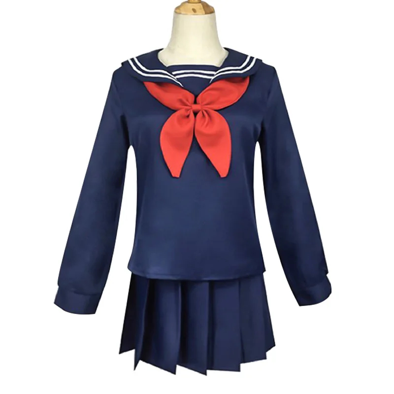 Costume de cosplay Boku No Himiko Toga, anime My Hero Academia, ensemble uniforme JK pour filles, pull et manteau, tenue quotidienne pour Halloween et Noël