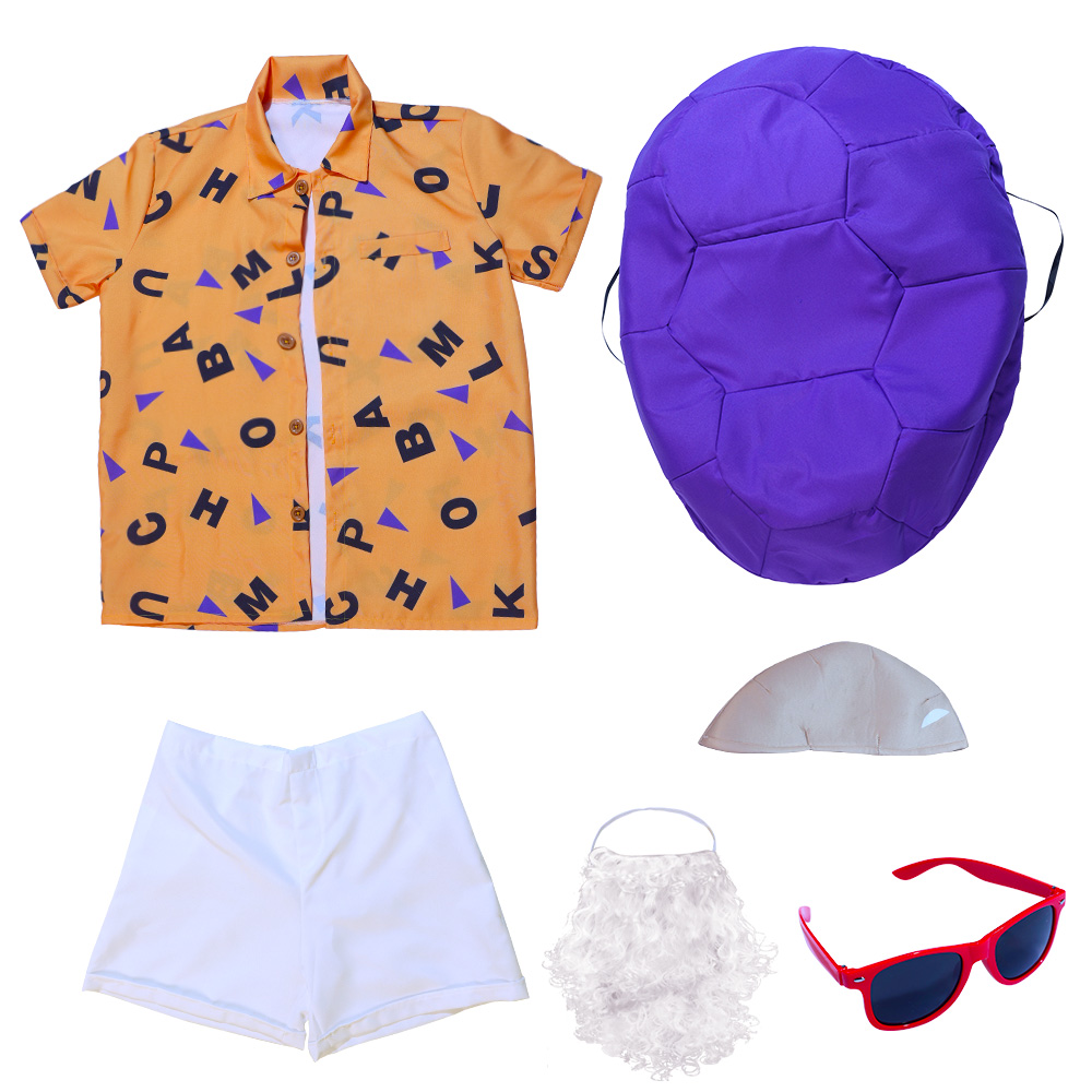 Costume Adulte Maître Roshi Homme Tortue Ermite – Ensemble Complet pour Festival, Fête et Spectacle