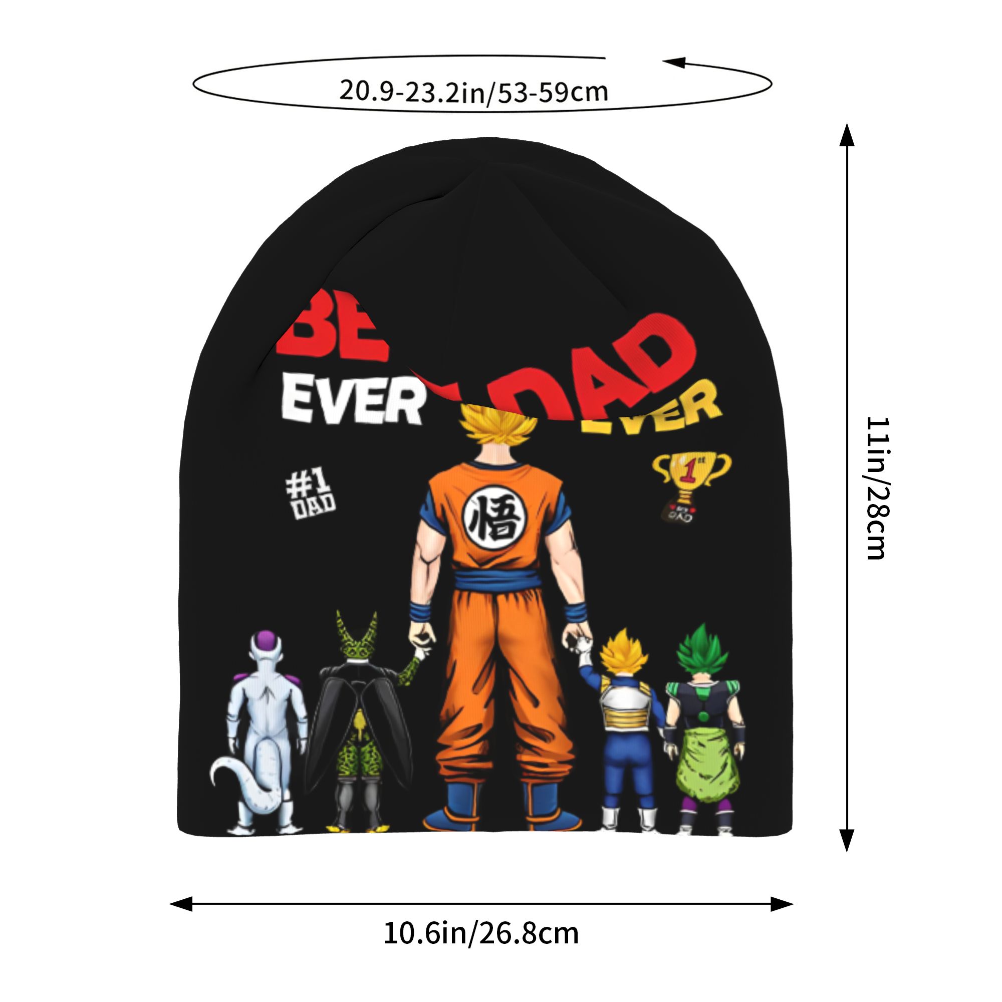 Chapeau Dragon Ball, chapeau cool pour l'extérieur, pour la fête des pères, bonnet unisexe, chaud et multifonctionnel