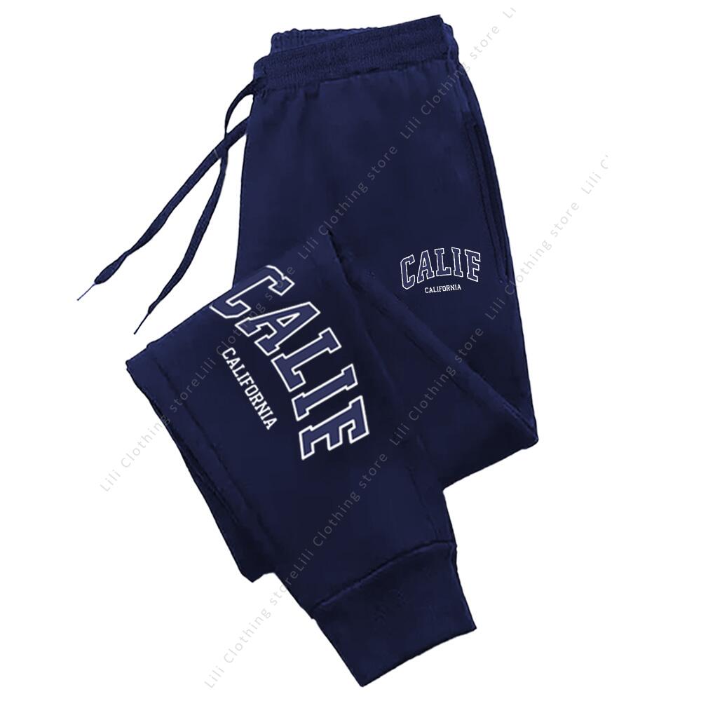 Pantalons pour femmes pantalons de haute qualité automne hiver CALIF lettre imprimer sport décontracté pantalons de survêtement en plein air course survêtement pantalon femme