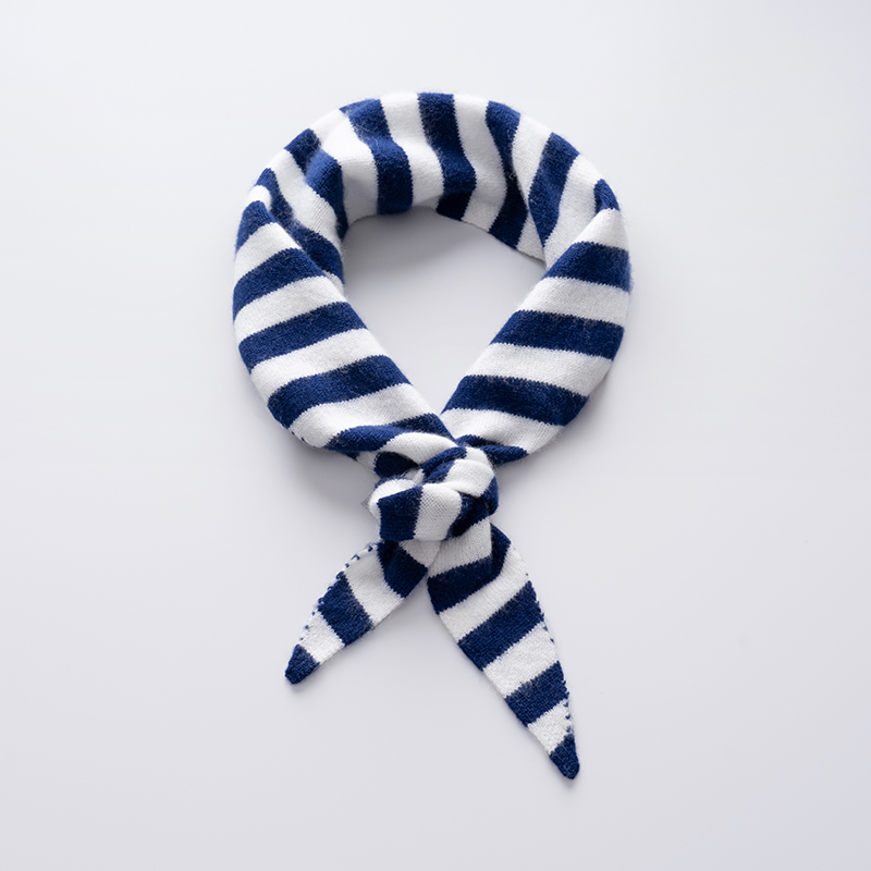 Nouveau châle Triangle automne hiver foulard tricoté rayé écharpe multifonctionnel décoratif chaud 100% cachemire cou écharpe