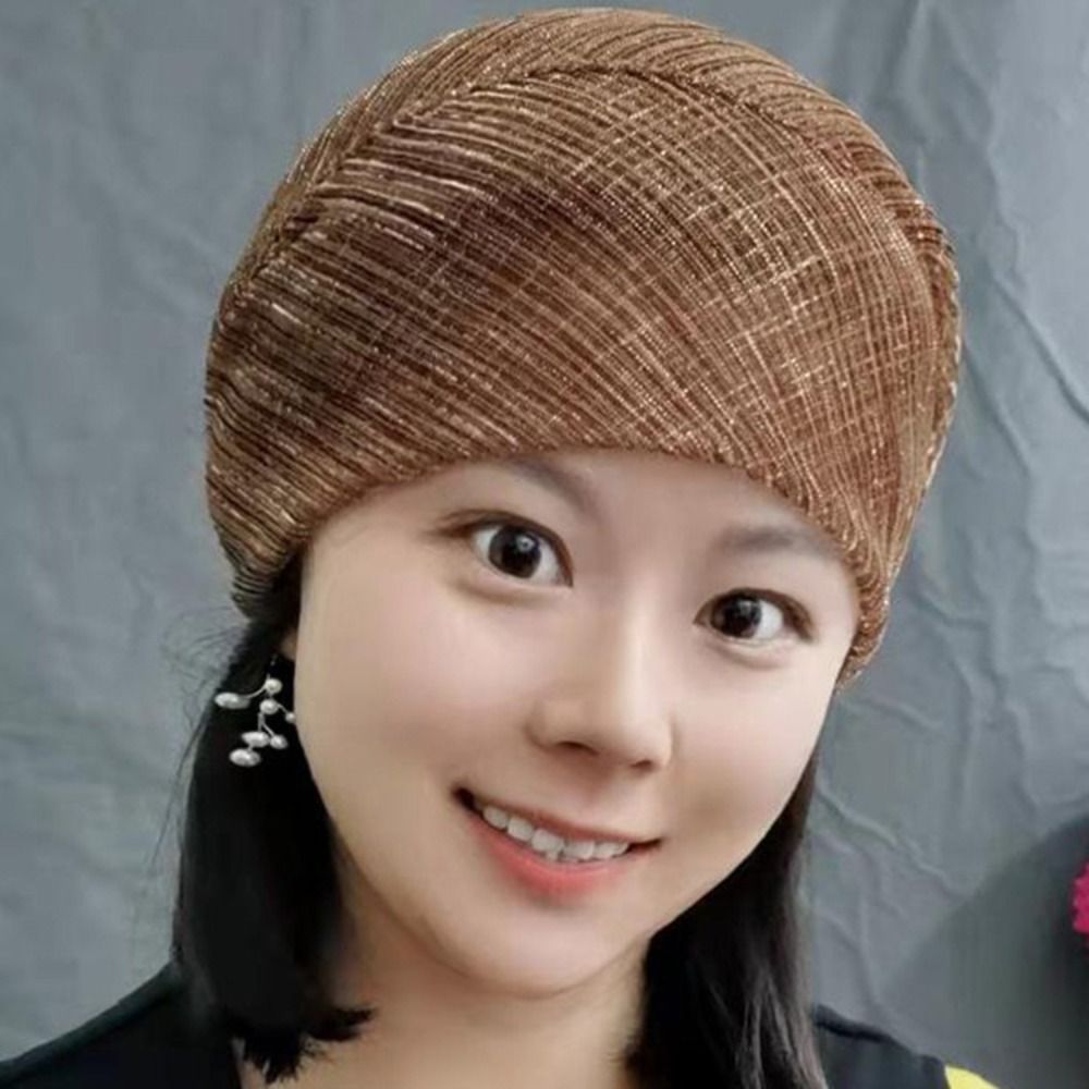 Chapeaux turban en dentelle pour femmes, écharpe de sauna musulmane, enveloppes de tête, casquettes, bonnet féminin, bonnet de couverture de cheveux, 03