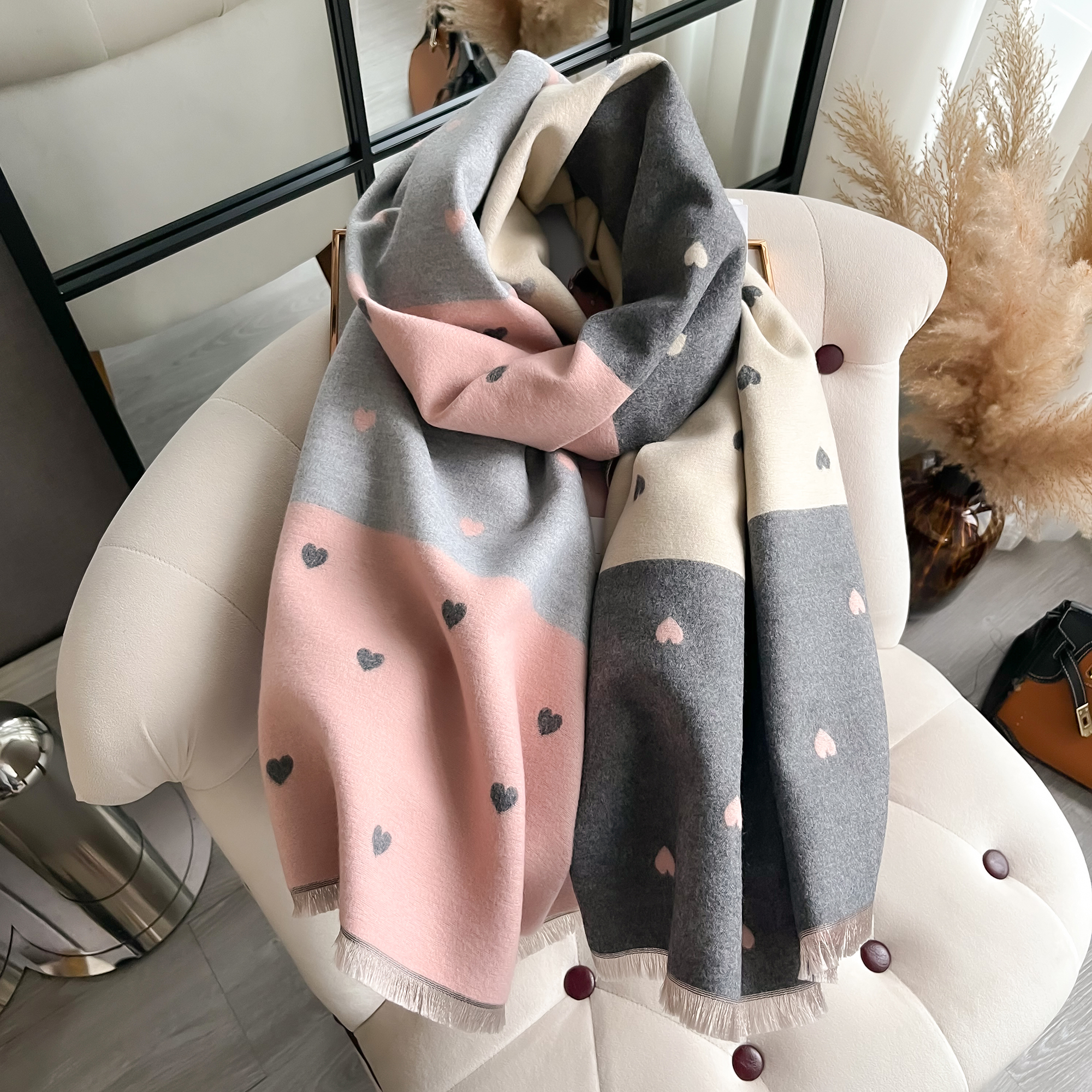 Écharpe en cachemire pour femmes, châle enveloppant, Pashmina, marque de luxe, Poncho, couverture épaisse, chaude, Bufanda, nouvelle collection hiver