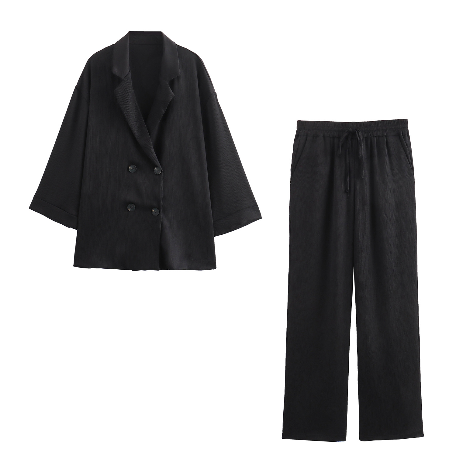 Ensemble veste et pantalon décontractés pour femmes, déformés, trempés, à la mode, style européen et américain, vêtements d'automne, nouveau