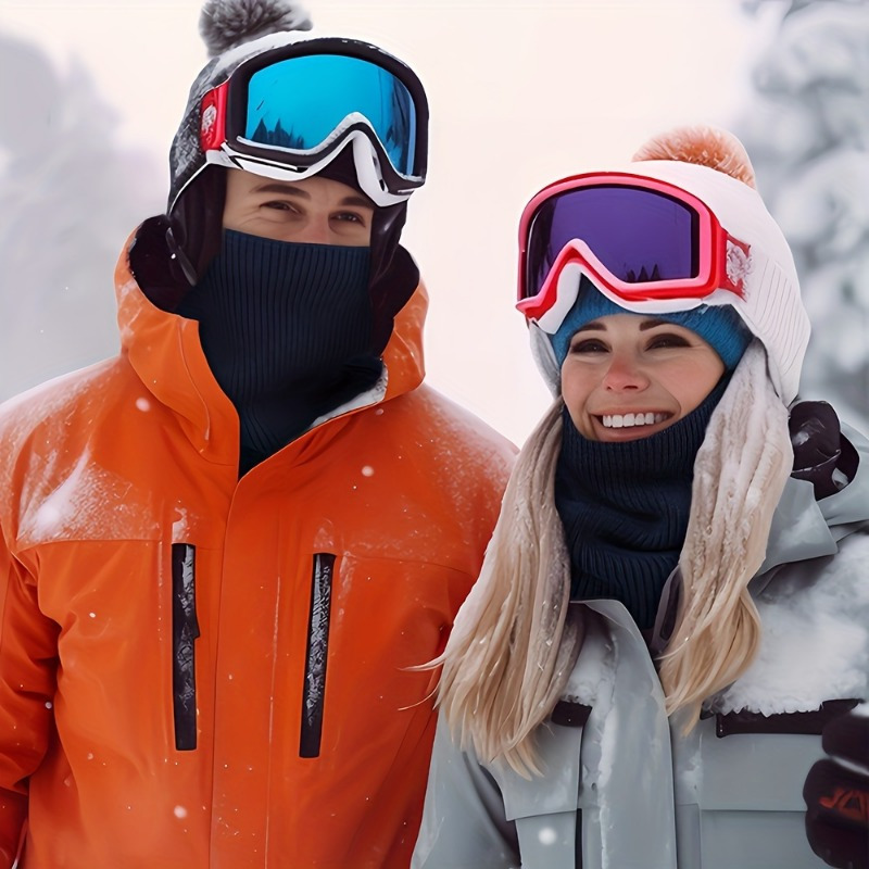 Écharpe de sport tricotée pour hommes et femmes, cache-visage doux, à la mode, pour patinage d'hiver, course à pied, randonnée, col épais résistant au froid