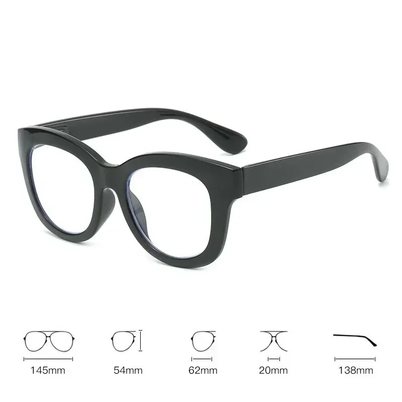 Lunettes de lecture anti-lumière bleue pour dames, lentille HD, lunettes dioptriques, lunettes ChimFar Sight, mode vintage, unisexe, 0 à + 4.0