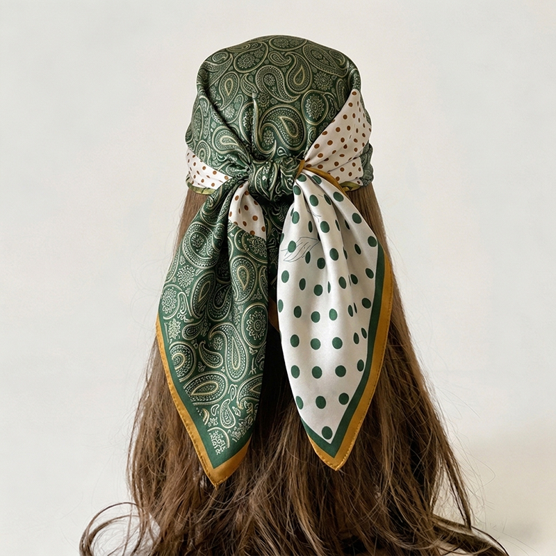 Écharpe de créateur, Hijab en soie, Châle pour femme, Bandana, Bandeau, Foulard à ruban, Foulard de tête, Foulard de cou, Mouchoir, Marques de luxe Femme