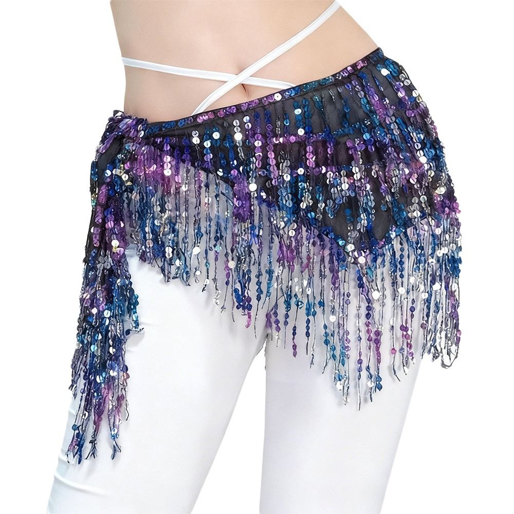 Mode gland danse du ventre hanche écharpe paillettes bohème femmes ceinture jupe taille chaîne spectacle Costumes