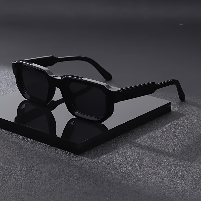 Ensemble de 4 lunettes de mode pour hommes, lunettes carrées rétro unisexes, accessoire de mode tendance et personnalisé
