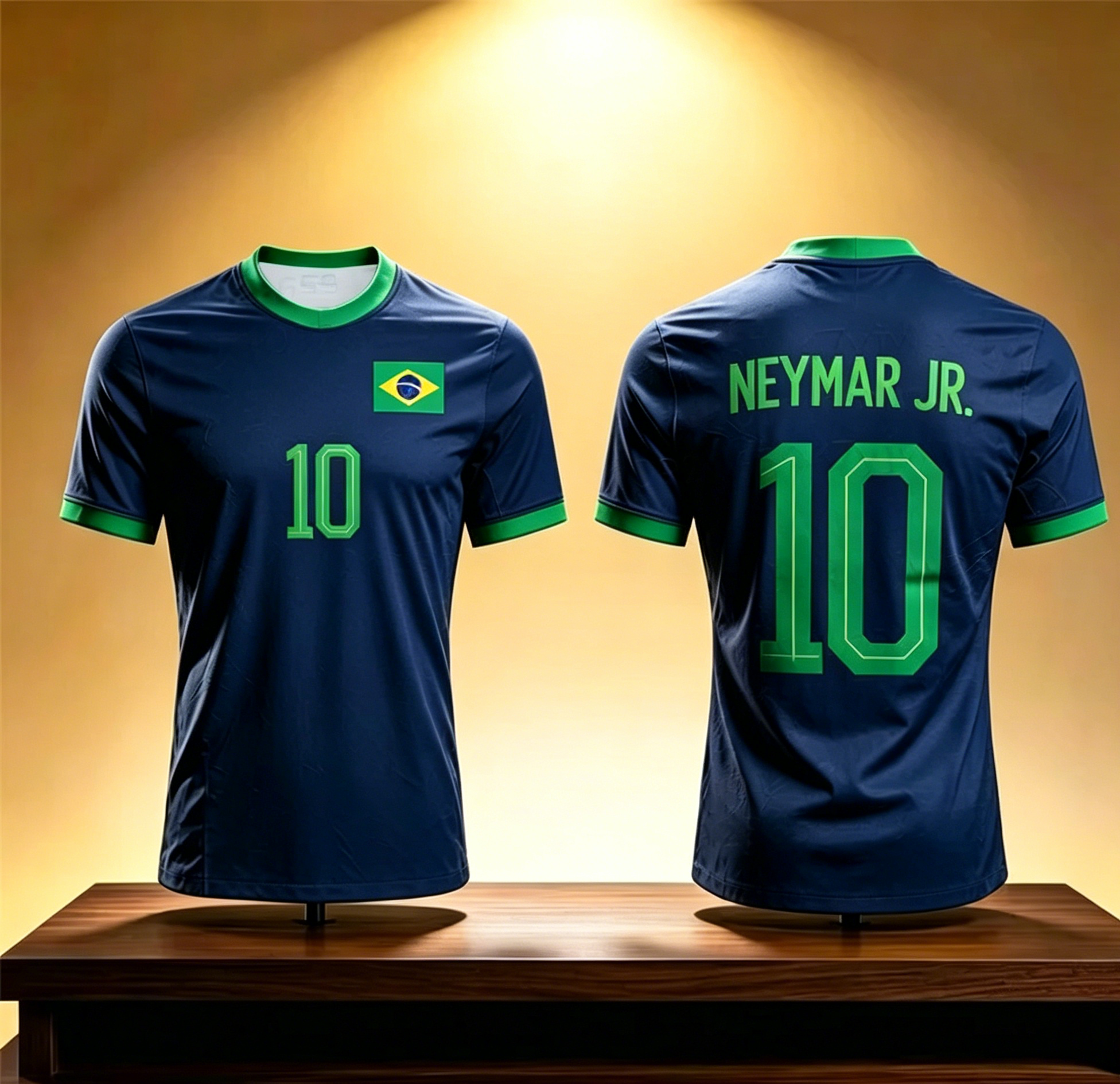 Maillot de football imprimé en 3D Neymar & VINI JR pour hommes et femmes, mode estivale, sport, séchage rapide, respirant, manches courtes, t-shirts de football