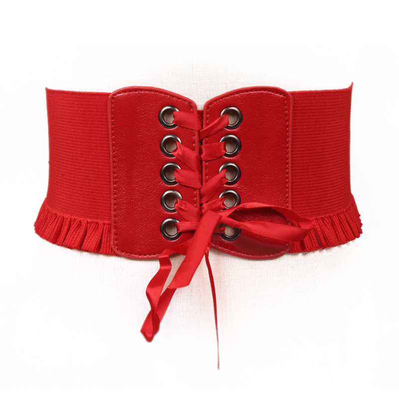 Ceinture large pour femmes, ceinture élastique blanche de haute qualité, marque de luxe, ceinture de pantalon extensible, ceinture de corset à la mode, ceintures élastiques pour femmes DT075