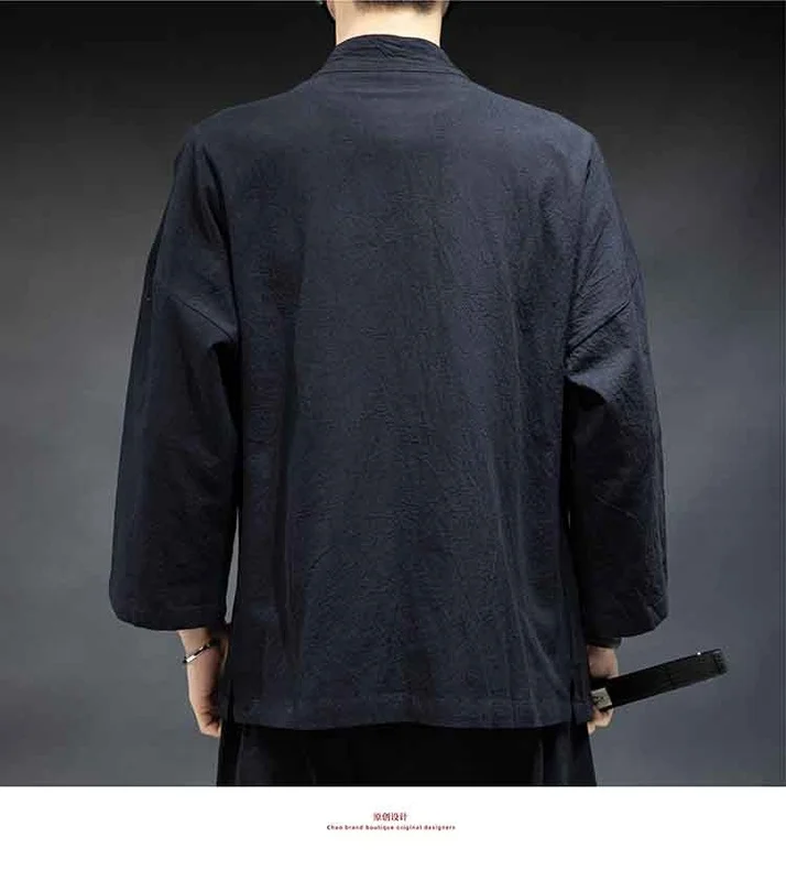 Robes Kimono de Style Japonais, Cardigan Haori à Imprimé Grue Traditionnelle, Vêtements Asiatiques, Vestes d'Entrée de Samouraï, Streetwear Hip Hop