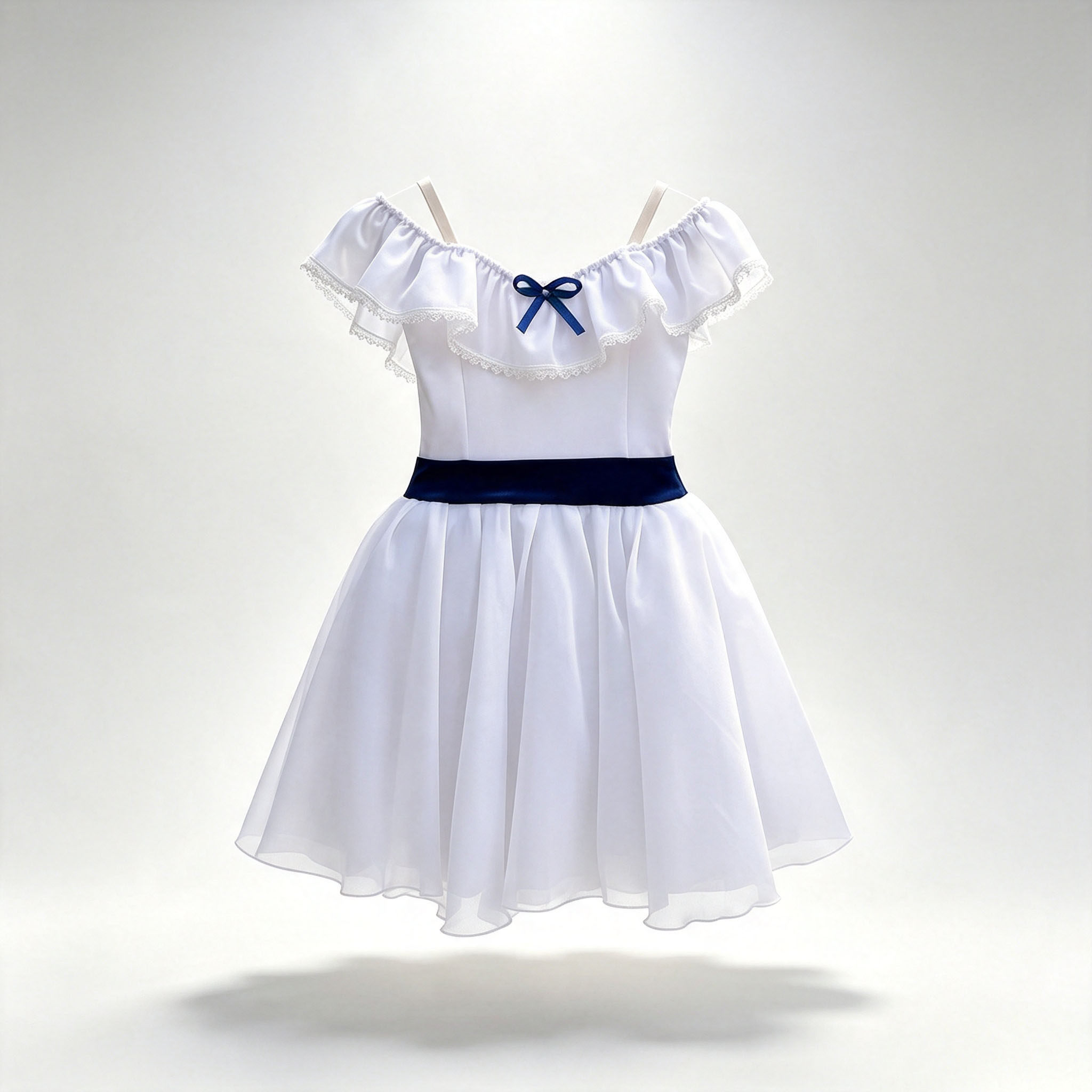 Robe de ballet tutu lyrique professionnelle en gaze avec nœud et patchwork de dentelle, robe de soirée pour ballerine, costumes de danse pour enfants