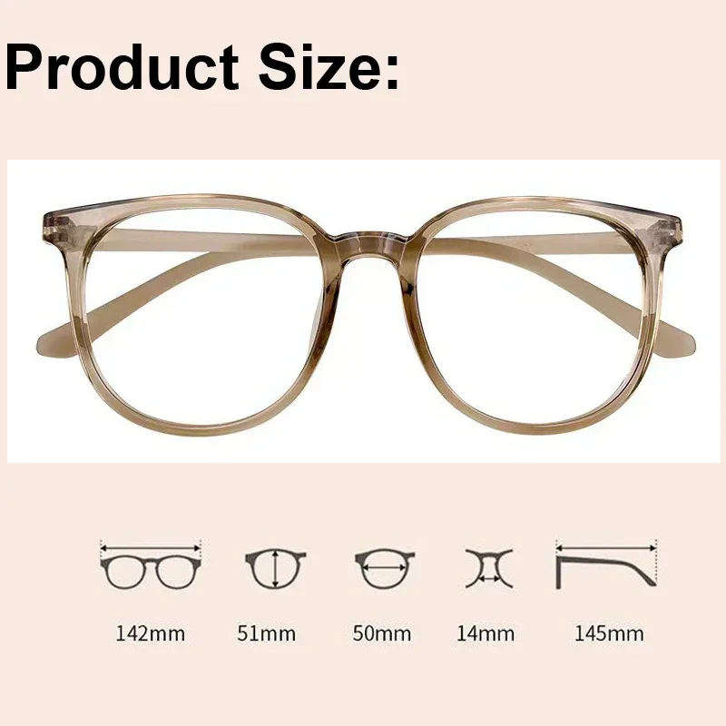 Lunettes de myopie pour femmes et hommes, rondes, transparentes, courtes, rétro, moins dioptrie, Prescription optique, nouvelle mode