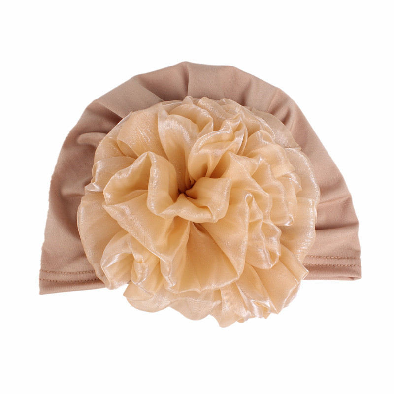 Scrunchie volumisant pour hijab à grande fleur, sous-hijab musulman, bonnet islamique sous-voile