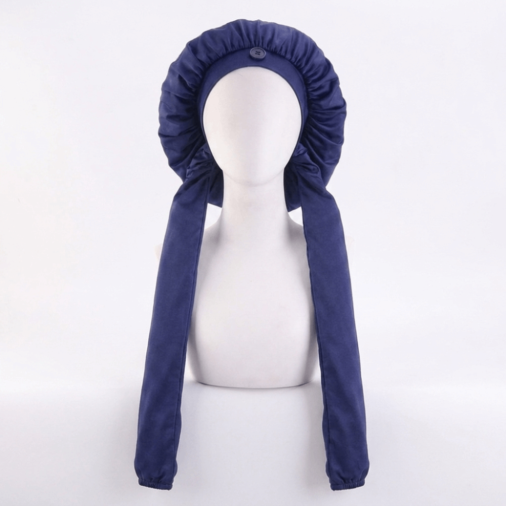 Bonnet de nuit en satin soyeux pour dreadlocks, léger et ajustable, pour cheveux longs, idéal pour dormir et se baigner, avec longue queue