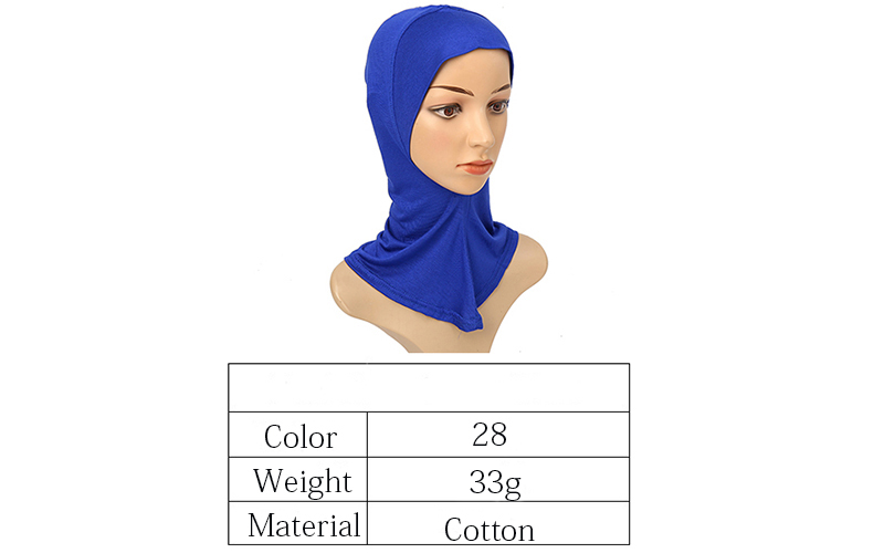 Sous-écharpe capuchon intérieur os Bonnet Hijab Turban Modal extensible couverture complète cou femmes musulmanes Ninja chapeau foulard enveloppement islamique Amira