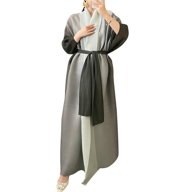 Manteau coupe-vent pour femmes, nouveau style, document nickel é, plus manches chauve-souris larges et larges, écharpe longue, automne 2024