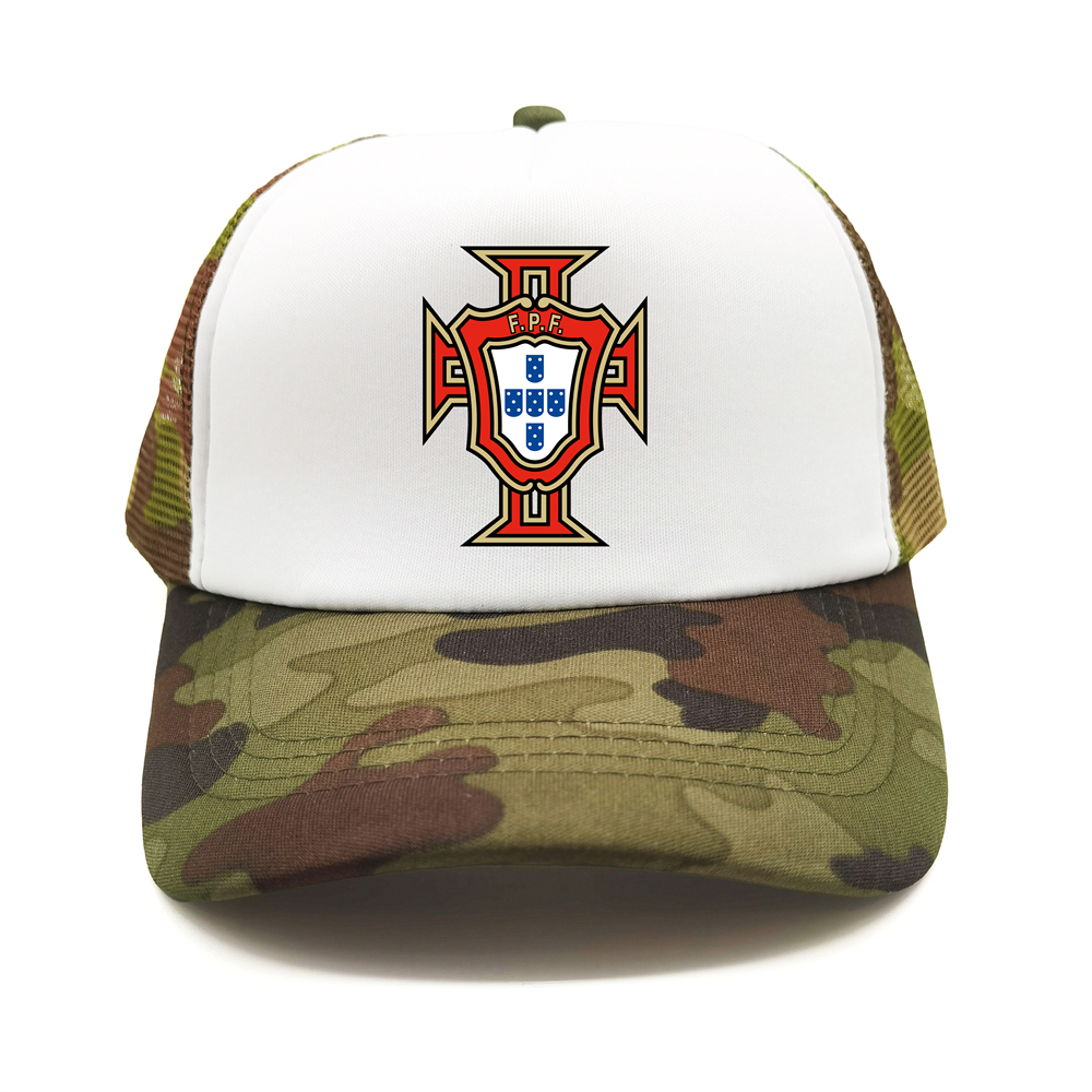 Casquettes de camionneur du Portugal pour hommes, chapeau de baseball, filet en maille unisexe, chapeaux de footballeur nationaux, cool, été