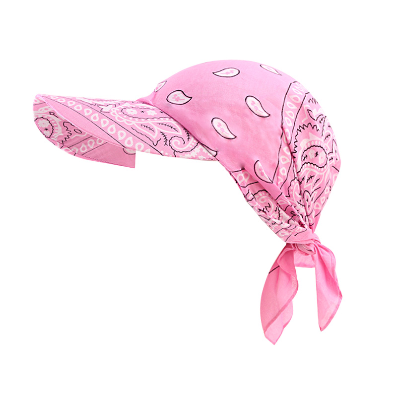 Femmes foulard visière chapeau avec bandeau imprimé large bord chapeau de soleil été plage chapeaux de soleil Protection UV femme casquette de Baseball