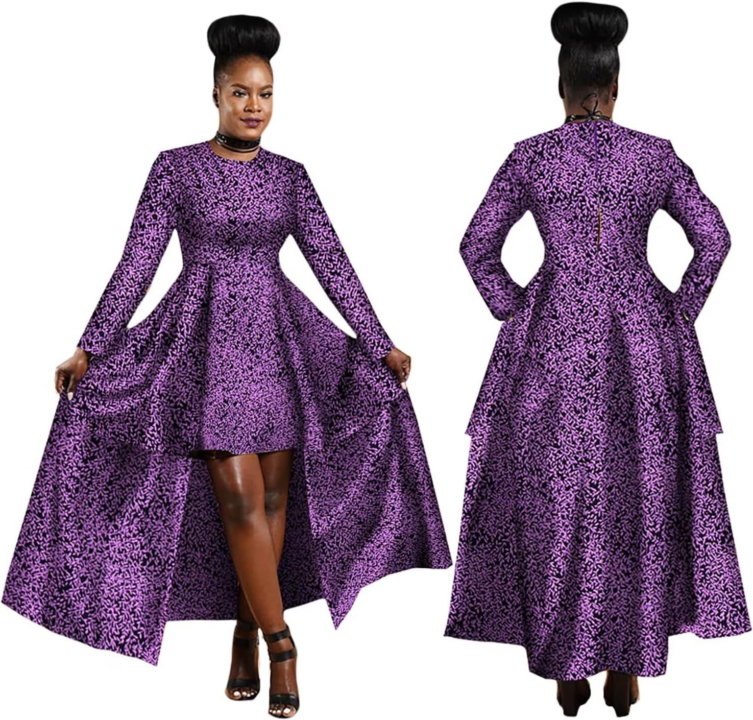 Robe africaine en coton pour femmes, style Dashiki Kente, imprimé, sexy, maxi, longue, vêtements africains, WY1268