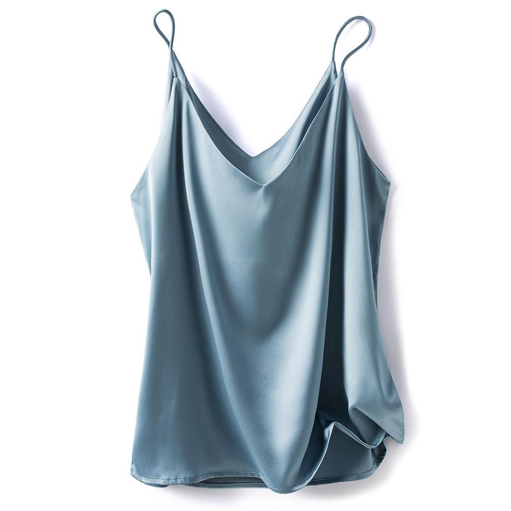 Été 2026 Camisole femme solide coréen culture hauts mince noir blanc gilet Sexy femmes sans manches col en v gris t-shirt débardeurs Y2k