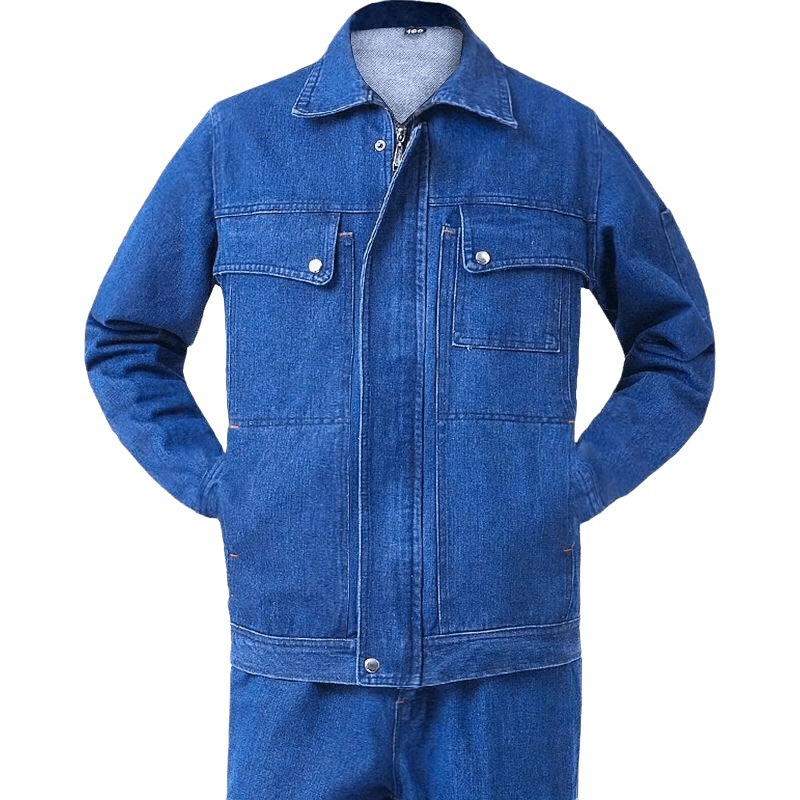 Combinaisons de soudage résistantes à l'usure, uniformes de travail en denim durables, combinaisons de soudeur, vêtements de travail de sécurité, vêtements de travail pour atelier électrique