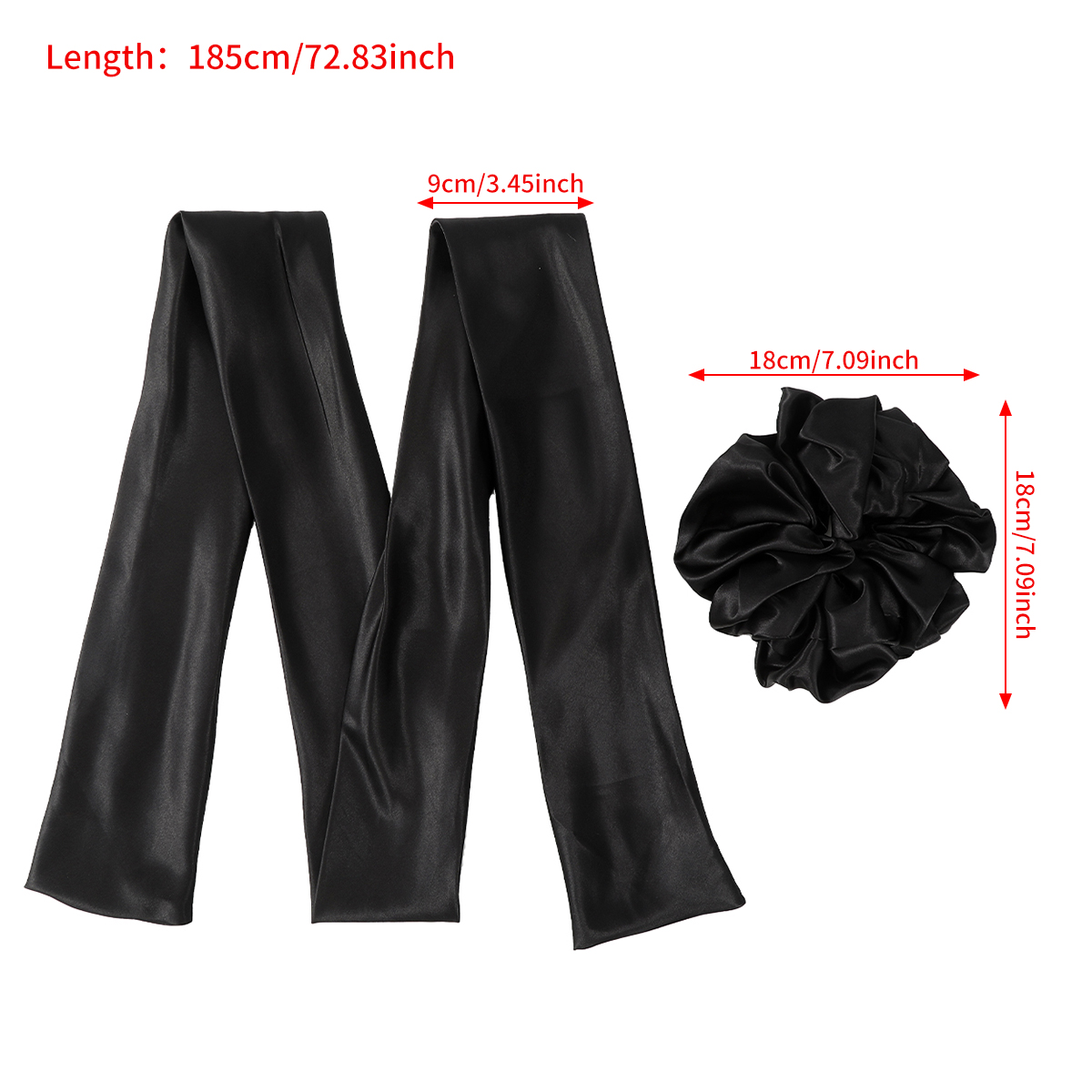 Chouchous élastiques pour cheveux, gros nœud français, ruban en satin, écharpe pour queue de cheval, bandes de caoutchouc pour cheveux, accessoires pour cheveux
