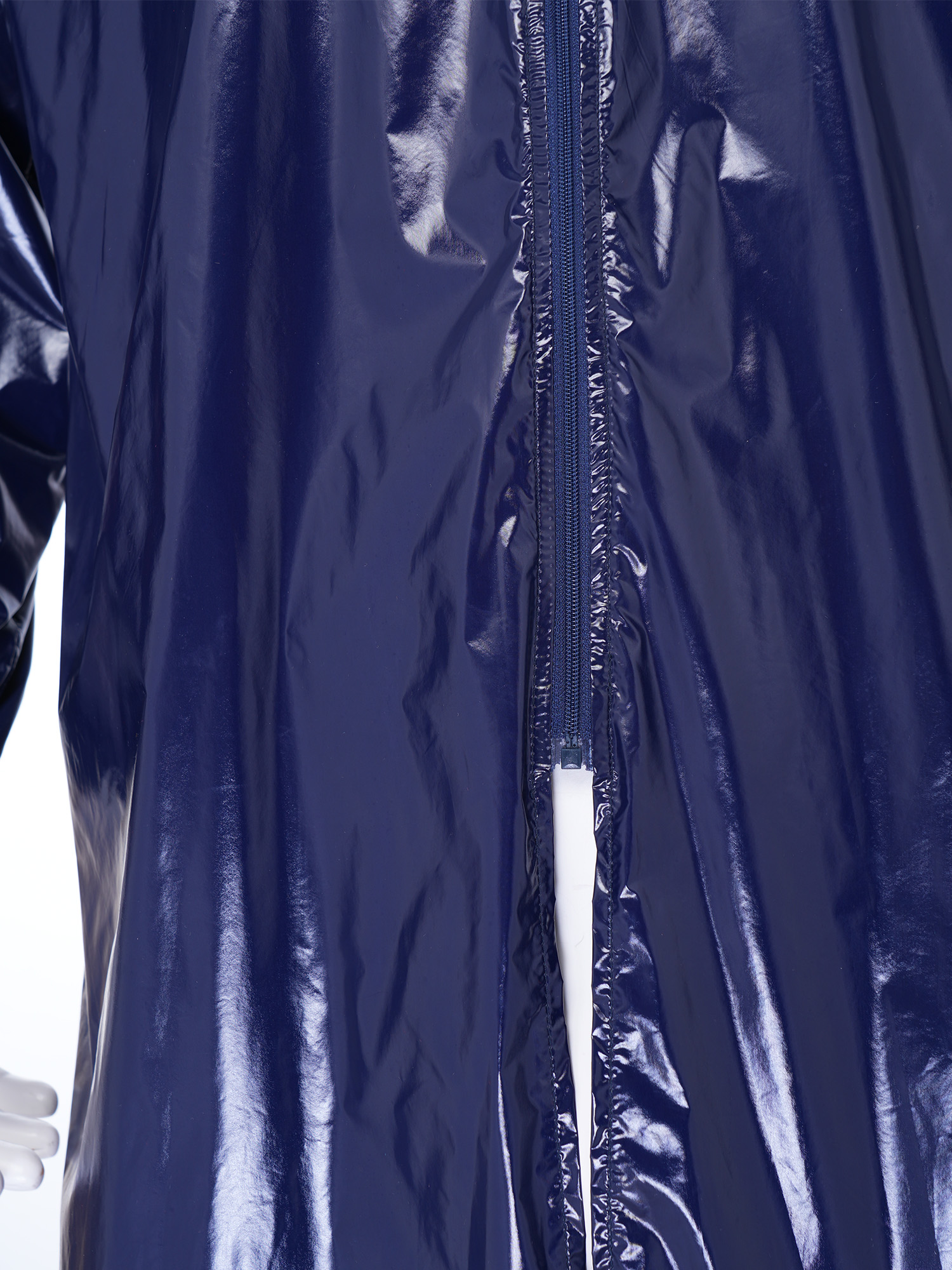 Veste longue imperméable à capuche pour homme, manches longues, fermeture éclair sur le devant, imperméable léger, vêtements de travail, poncho, manteau pour la randonnée, les jours de pluie, le travail