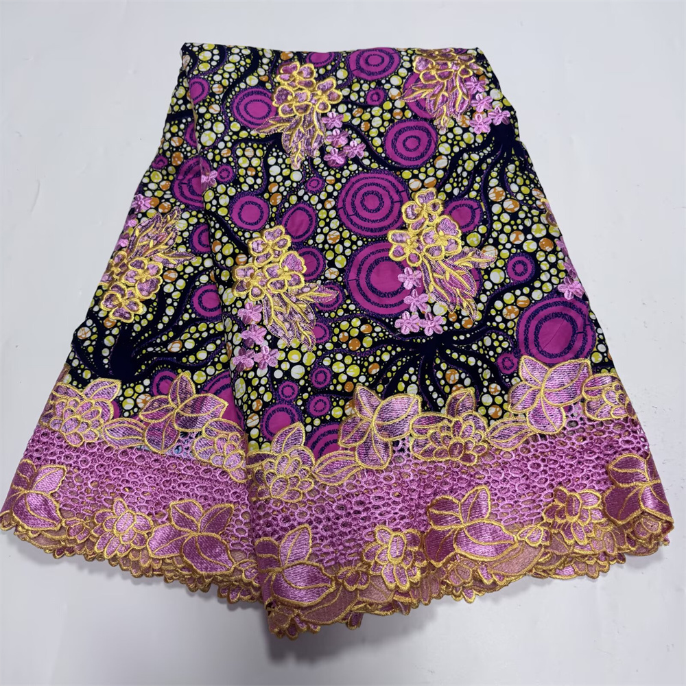 Cire dentelle française dentelle Guipure cire tissu imprimé broderie africaine cire dentelle coton Ankara pour les femmes robe 6 Yards