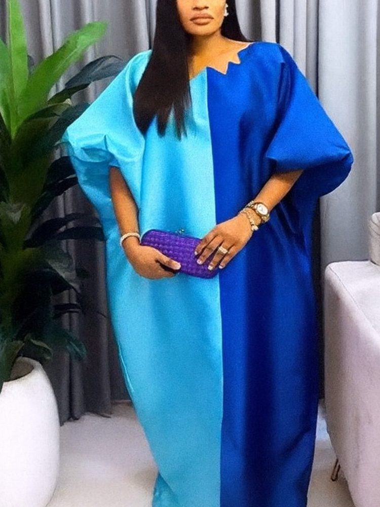 Robes caftan Bubu brillantes pour femmes, pour église, bloc de couleurs, robes africaines, vêtements traditionnels africains, longues robes amples en Patchwork