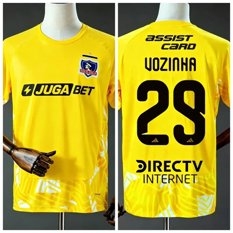 2026 2027 Colo Colo Vozinha 29 Maillot Homme Été Impression 3D T-shirt de Football Respirant Séchage Rapide Vêtement de Sport