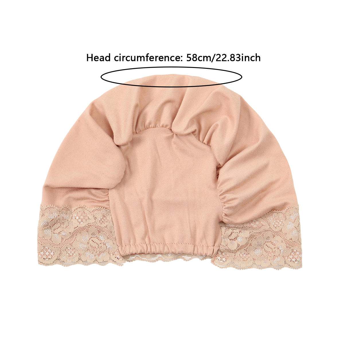 Nouveau Bonnet Turban Élastique en Dentelle 2026, Couleur Unie, Bonnet de Soin Capillaire, Chapeau Musulman, Hijab Islamique, Hijabs pour Femmes