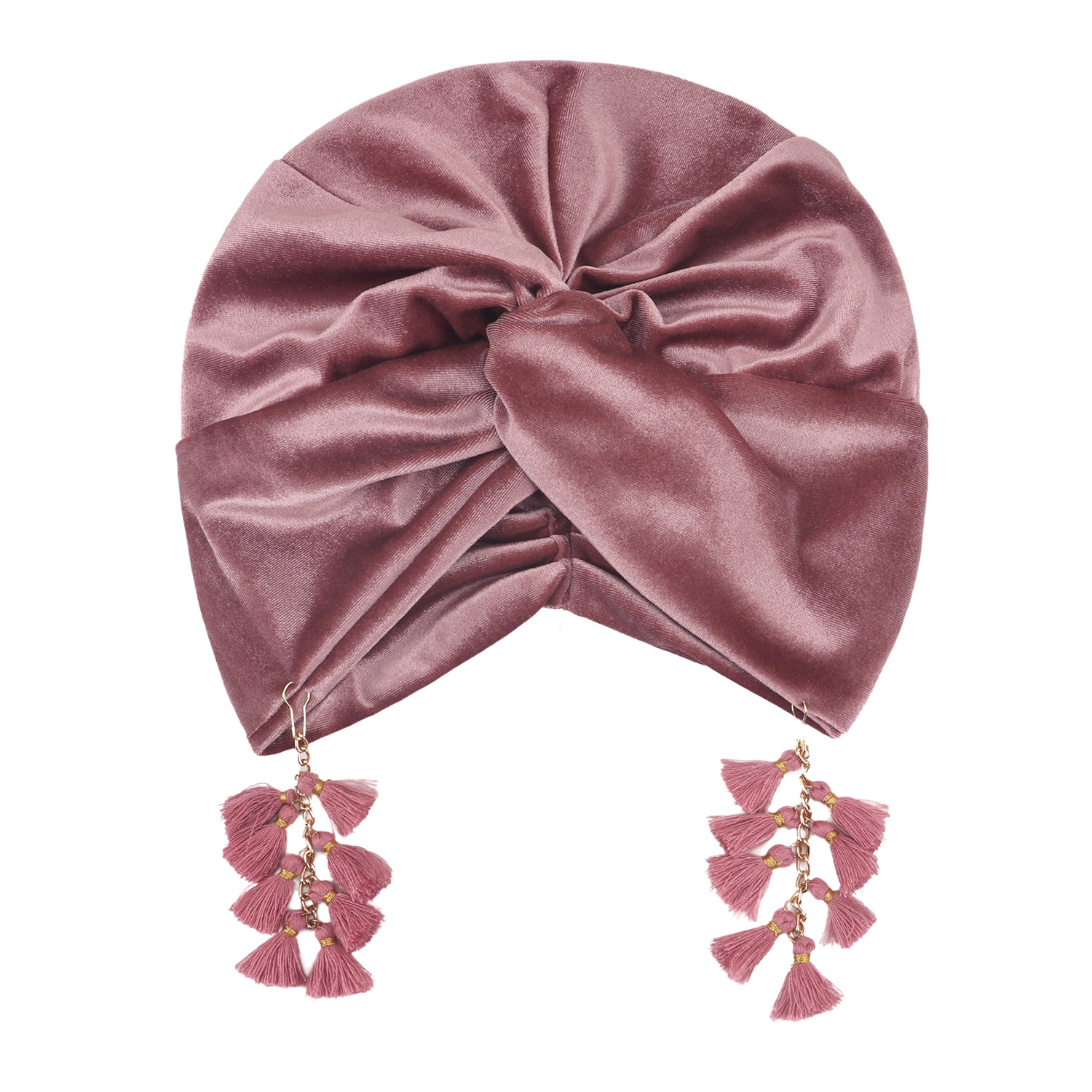 Nouveau Turban en Velours à Pompons pour Femmes Musulmanes, Chapeau Doux et Extensible, Bandana Bohème Croisé, Bandeau, Bonnet, Foulard Islamique