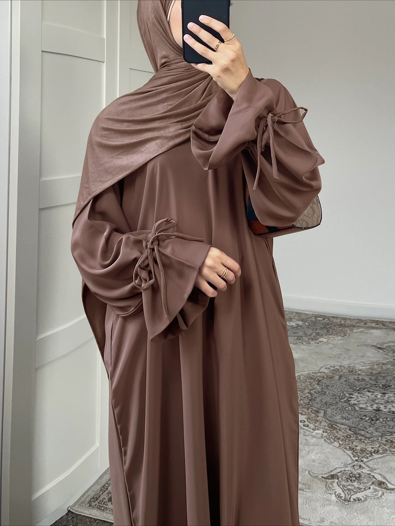 Robe musulmane à lacets pour femmes, Abaya Jalabiya, Ramadan, Robe longue éducative, Islam arabe, Maroc, Dubaï, Caftan, 2025