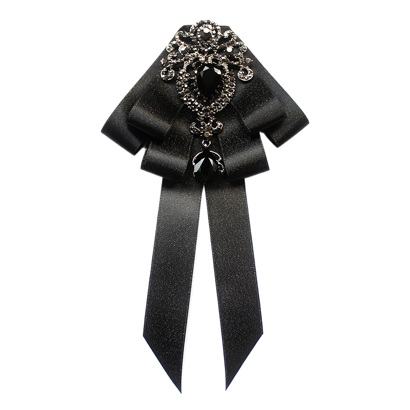 Mab Fashion-Broche avec nœud en ruban rouge pour femme, épingles et broches en cristal biscuits, tissu grillé, robe de mariée de luxe, cadeau d'art