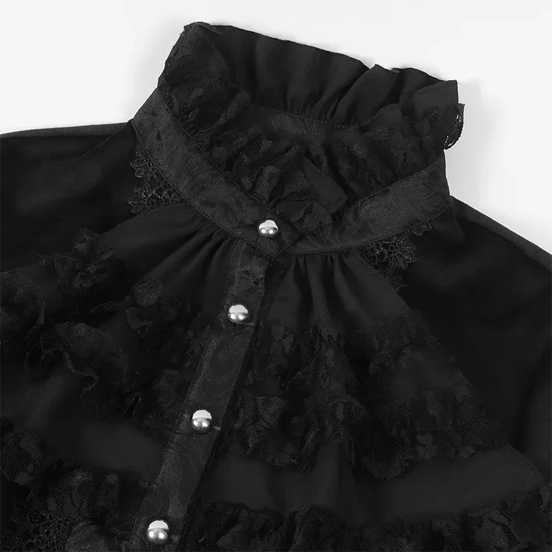 Tailcoat gothique simple boutonnage pour femme, smoking médiéval, mince, foncé, col montant, cour, fête vintage, scène, gril