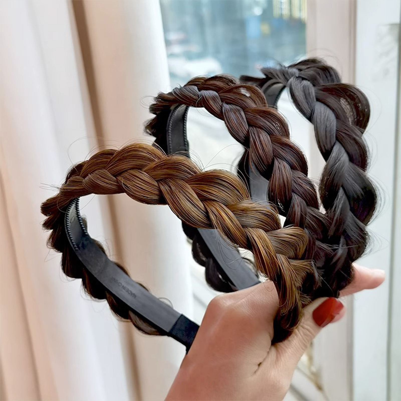 Bandeaux minimalistes pour femmes, tresses, cerceau de cheveux tendance, couvre-chef quotidien, accessoires de coiffure