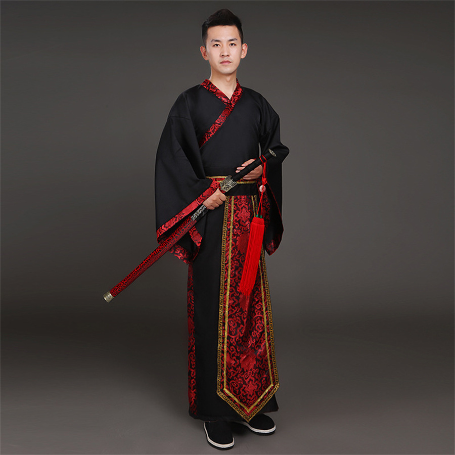 Costumes Hanfu de la dynastie Tang pour hommes, avant scène, empereur Han, style chinois Hanfu, vêtements traditionnels chinois pour hommes Cosplay