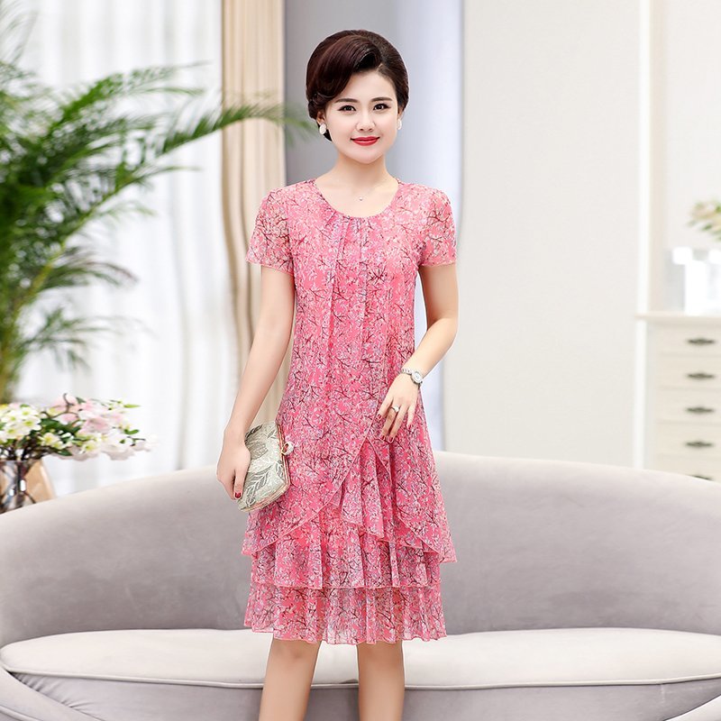 Robe d'été décontractée à manches courtes, col rond, imprimé Floral, robe de soirée élégante, 5XL, vêtements pour femmes, nouvelle collection
