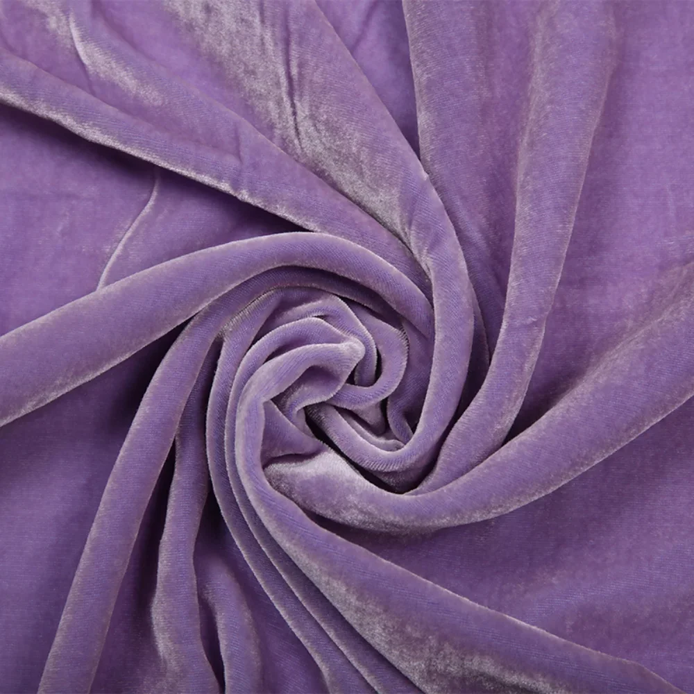 Tissu de velours véritable de luxe, robe de banquet en velours de mûrier, vêtements de haute qualité, drapé doux au mètre, 1 m, 3 m, 5m