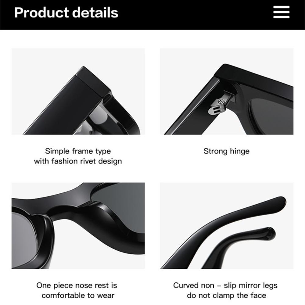 Lunettes de soleil polarisées rectangulaires pour hommes, nuances rétro Punk, Anti-éblouissement, UV400, marque de styliste, tendance, nouvelle collection 2025