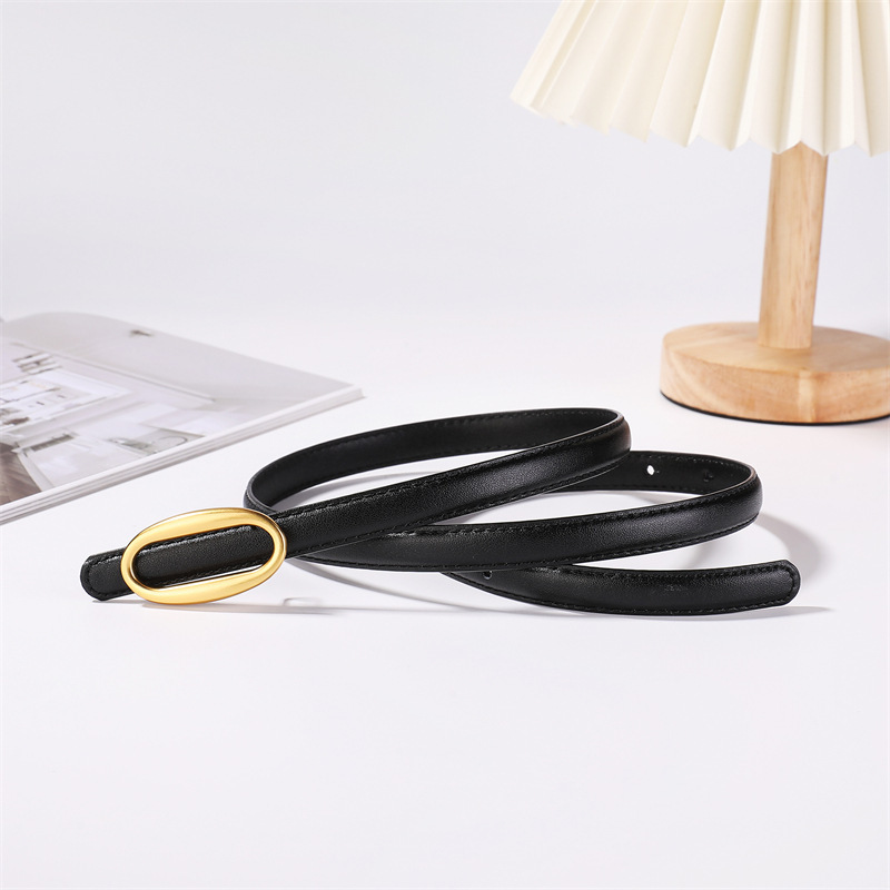 Ceinture en cuir véritable pour femme, élégante et polyvalente, idéale pour jeans et costumes, pour cintrer la taille