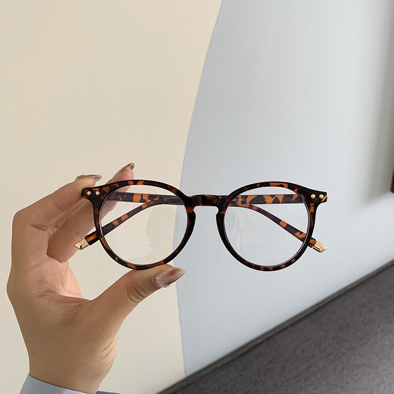 Lunettes optiques rondes Vintage pour femmes et hommes, monture Anti-lumière bleue, verres transparents de Prescription, monture de lunettes unisexe