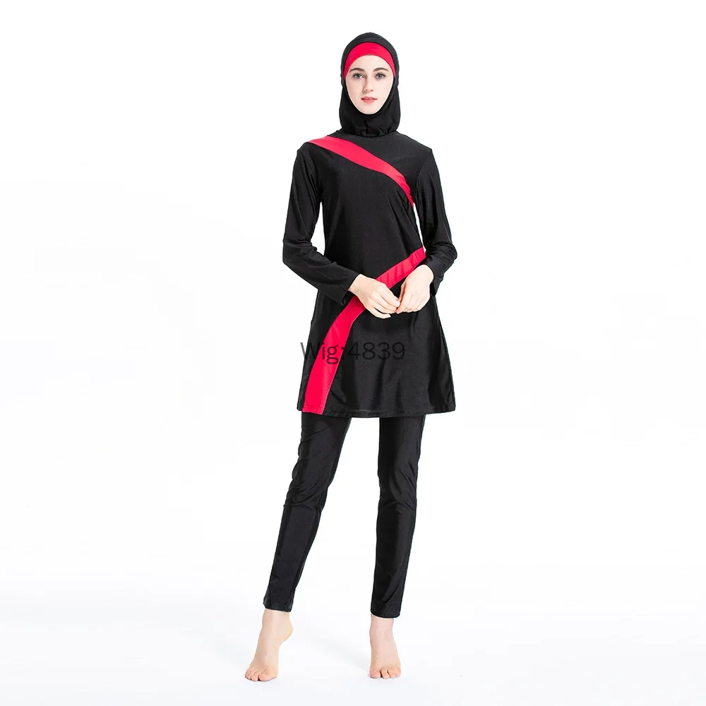 Maillot de bain musulman pour femmes, couverture complète modeste, Patchwork irrégulier, islamique, arabe, moyen-orient, pour dames, nouvelle collection 2025