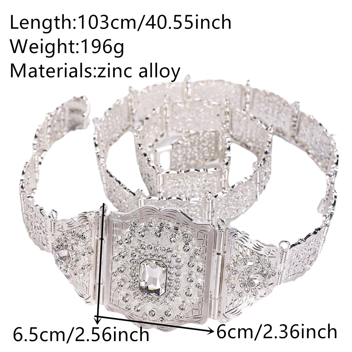 Chaîne de corps pour robe de mariée marocaine, bijoux de caftan à fleurs ajourées, ceinture de mariée plaquée or, chaîne de taille en cristal