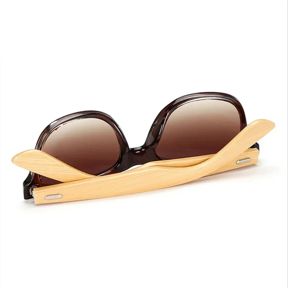 Lunettes de soleil en bois naturel pour hommes et femmes, lunettes de soleil polarisées à la mode avec monture en bois d'origine