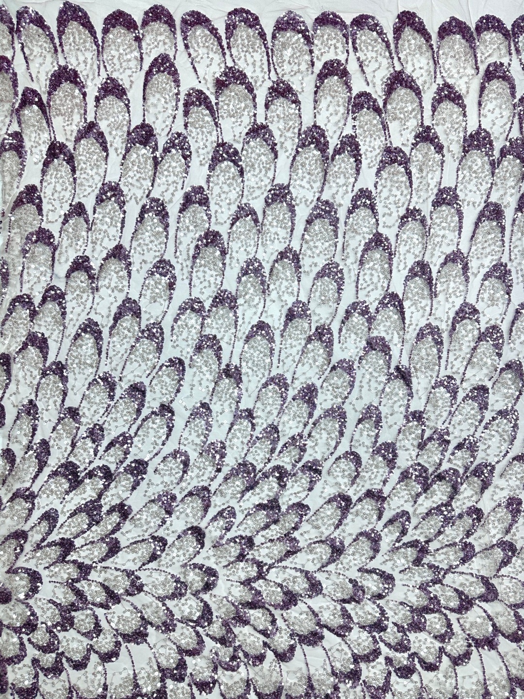 Tissu élégant pour robe de soirée de mariage 2026 - Tulle doux, dentelle à sequins et pierres, haute qualité (Dernière collection Autriche) NN5891_Z