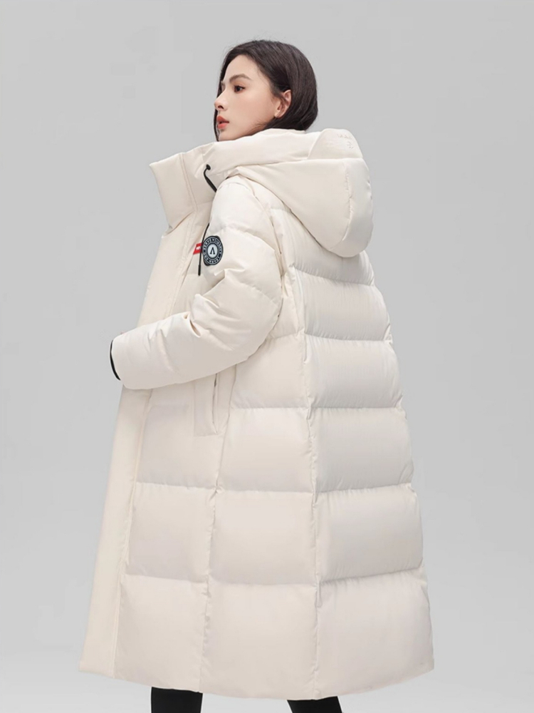 Veste longue rembourrée à capuche pour femmes, manteau froid, parkas super chaudes, vêtements d'hiver, mode coréenne, vente en gros, pas cher