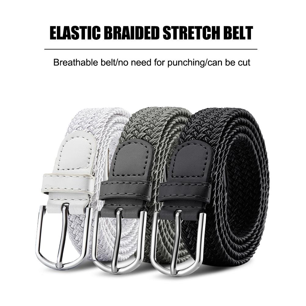Ceinture pour homme, mode décontractée, ceinture élastique tissée, ceinture tactique militaire pour sports de plein air, ceinture de travail pour l'escalade, unisexe, à porter avec des jeans ou des pantalons